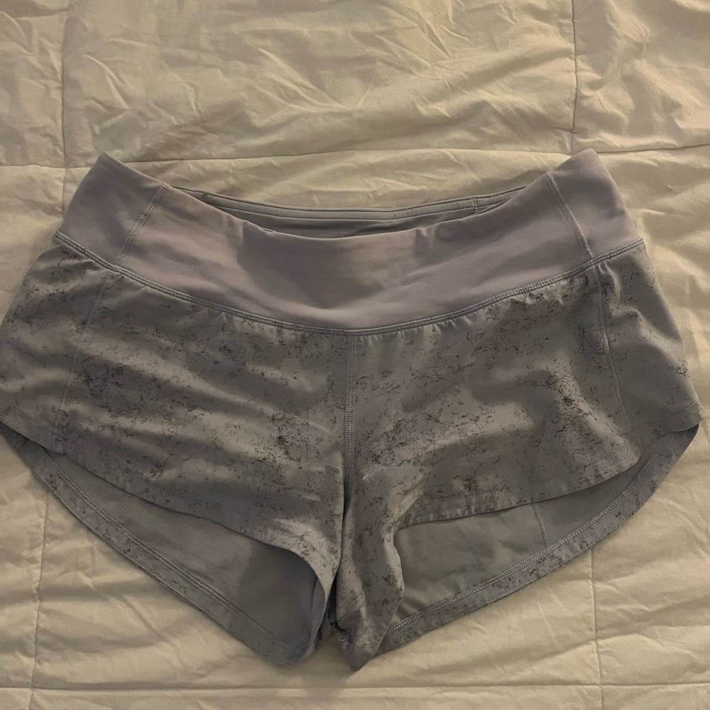 lululemon athletica Light blue specked Athletic Shorts